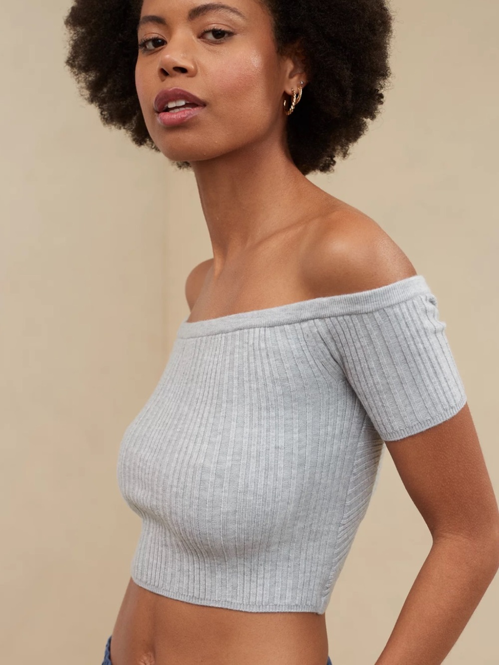 Aerie Reversible Sweater Cropped Top - Picture 9 of 10